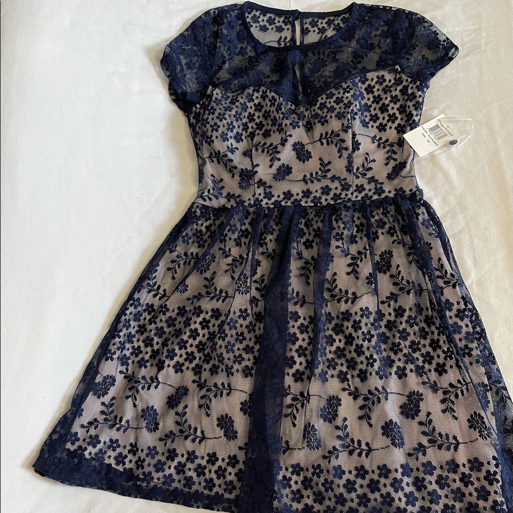 SHORT BLUE DRESS